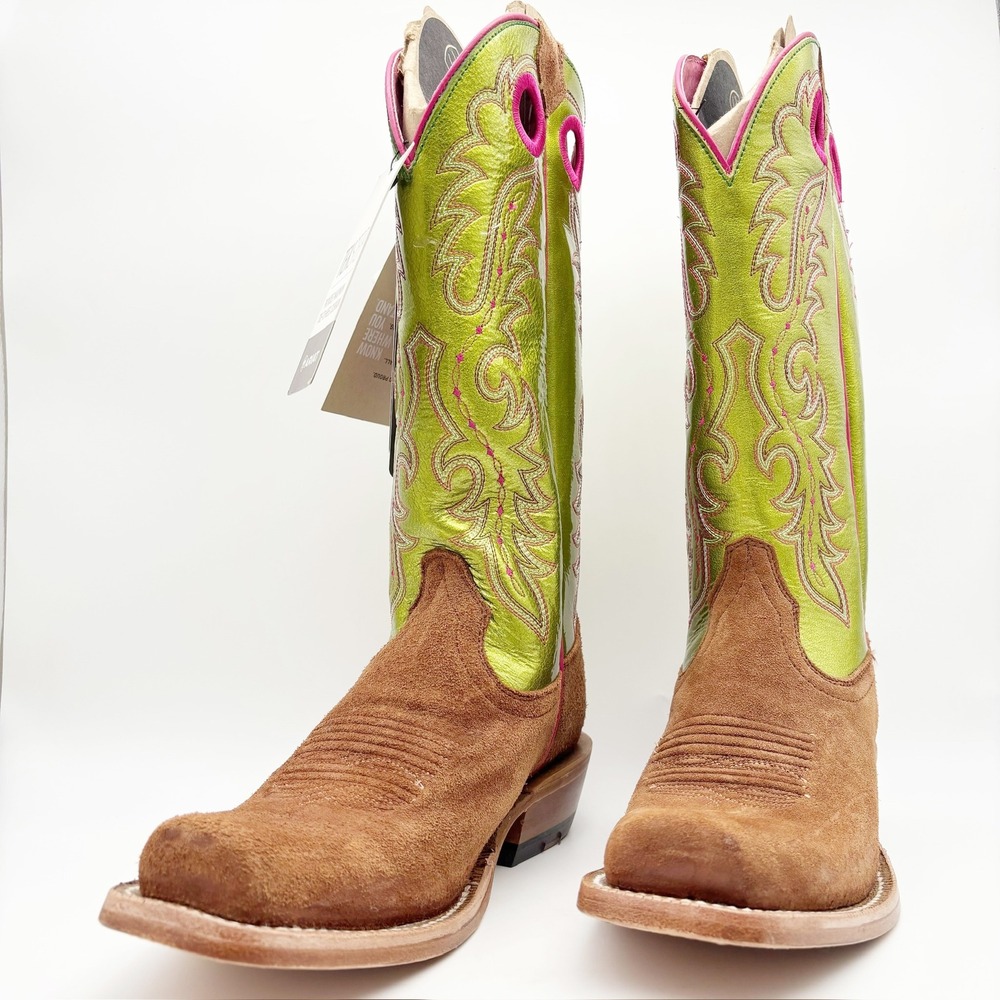 NWOB Ariat Futurity Boon Square Toe Western Boots Size 8 - Picture 4 of 16